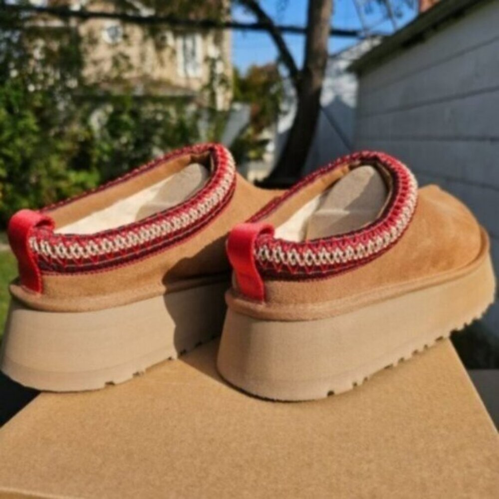 Ugg Tazz Platform Slippers Chestnut - Picture 2 of 4